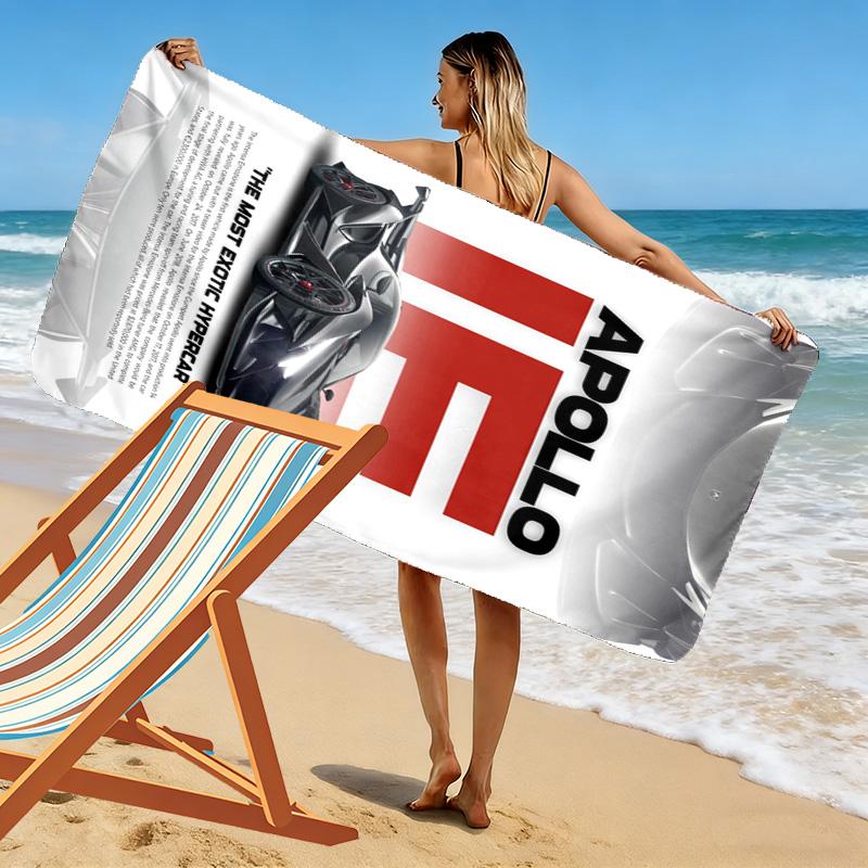 Style: Emblem beach towel Portable for travel soft swim Outdoor pool towel seaside Outdoor picnic beach mat beach towel beach Comfort