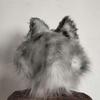 Hund Latex Maske Cosplay Party Requisiten Erwachsener Ganzgesichts Grau Haar Wolf Masken Halloween Karneval Kostüm Lustiges Pelztier Wolf Masken