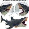 Simulation Ocean Animals Model Movable Jaw Big Shark Figure Megalodon Action Figure  Kids Toy