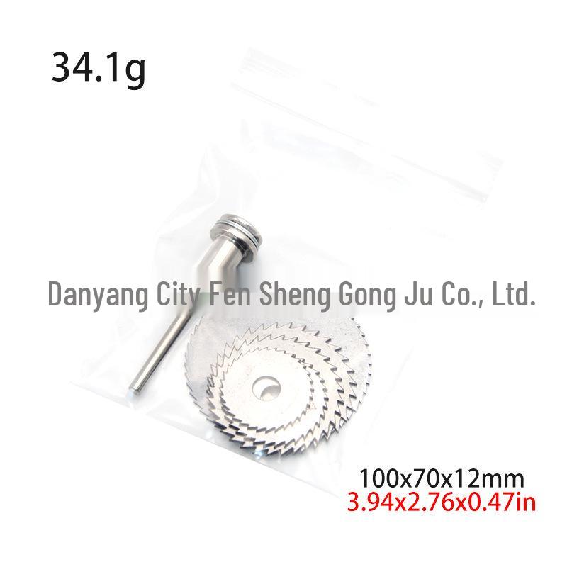 6-Piece Circular Saw Blade Set for Woodworking & Metal Cutting, 3.17mm Hand Drill & Electric Grinder Blades