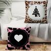 1PC Fashion Leopard Print Pillow Case Square  Bedroom Sofa Leisure Comfort Cushion Car Home Decoration