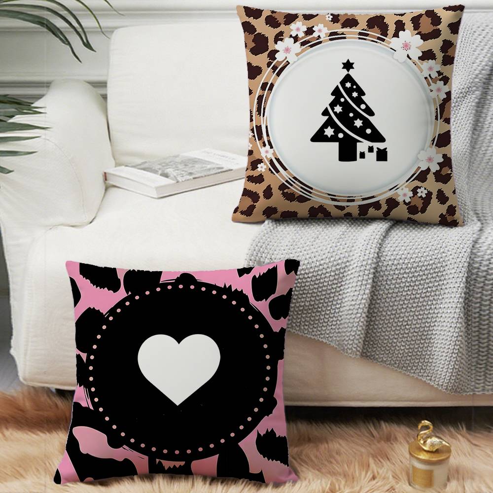 1PC Fashion Leopard Print Pillow Case Square  Bedroom Sofa Leisure Comfort Cushion Car Home Decoration