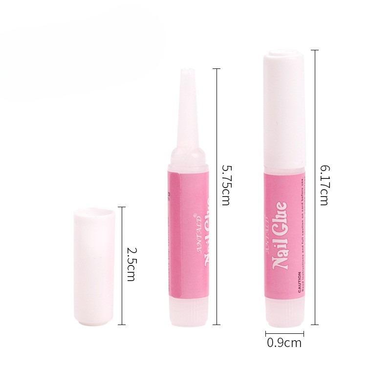 Bärbart Nagelspeciallim 2g, Nagelverktyg och Tillbehör Limning, Bärbart Nagel Punkt Borrlim, Transparent Lösösnagel