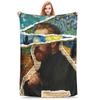 Vincent Van Gogh Starry Night Star Famous oil Painting Blankets Flannel Throw Blanket for Couch Bedding Outdoor Throws Bedspread