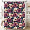 Vibrant Floral Shower Curtain Modern Bath Decor for Bathroom Walls Pink White Flower Pattern Room Accent Home Improvement 72''x8