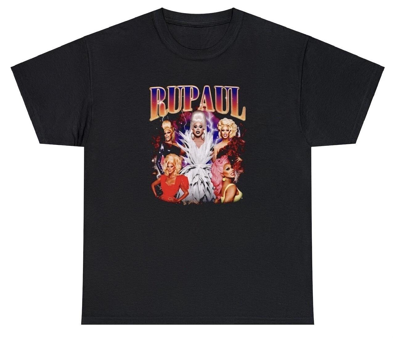 RuPaul T Shirt Funny Drag Race Gifts Andre Charle Meme Graphic Unisex Y2K Tee 3XL