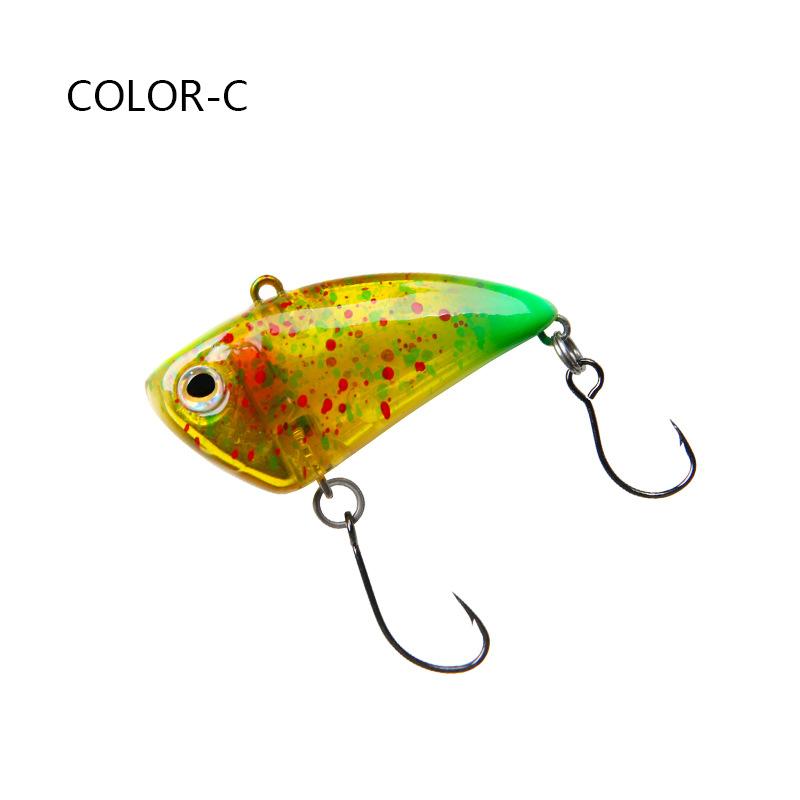 Full Swimming Layer Vib Sinking Vibration Lure Single Hook Fishing Lure With Noise Rattle for Bass and Culter