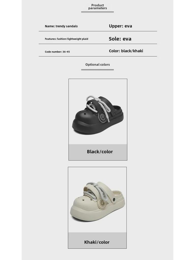 Thick-Soled Couple's Breathable Non-Slip Beach Sandals for Comfortable Holiday Leisure