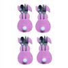 16Pcs Easter Bunny Cutlery Bags Rabbit Flatware Holder Tableware Utensil Storage Bags for Home