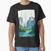 Yosemite National Park Watercolor Illustration C Made In UsaAus TShirt S2xl