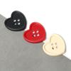 10Pcs Heart Shape Plastic Buttons for Needlework Sewing DIY Sewing Accessories Decorative Craft Supplies Clothing Sweater Button