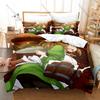 Cool Bell Cranel Hestia Goddess Blue Ribbon Dungeon Monster Orario Town Duvet Cover + 2 Pillowcases Isekai Fantasy Bed Linen