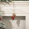 1PC Christmas Decoration Santa Claus Climbing Rope Pendant Resin Elderly Doll Pendant Climbing Rope Elderly Pendant