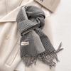 Winter Warm Shawl Elegant Plaid Cashmere Scarf Women Thick Blanket Wrap Pashmina Bufanda Tassel Female Long Foulard