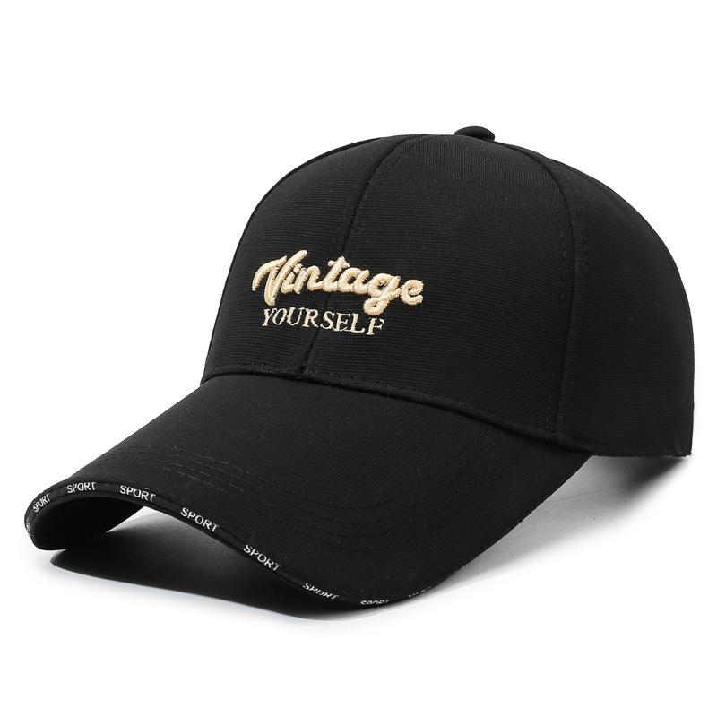 Enlarged And Widened Baseball Cap, Lengthened Brim 10.5Cm Men'S And Women'S Versatile Face Small Embroidered Sunshade Cap