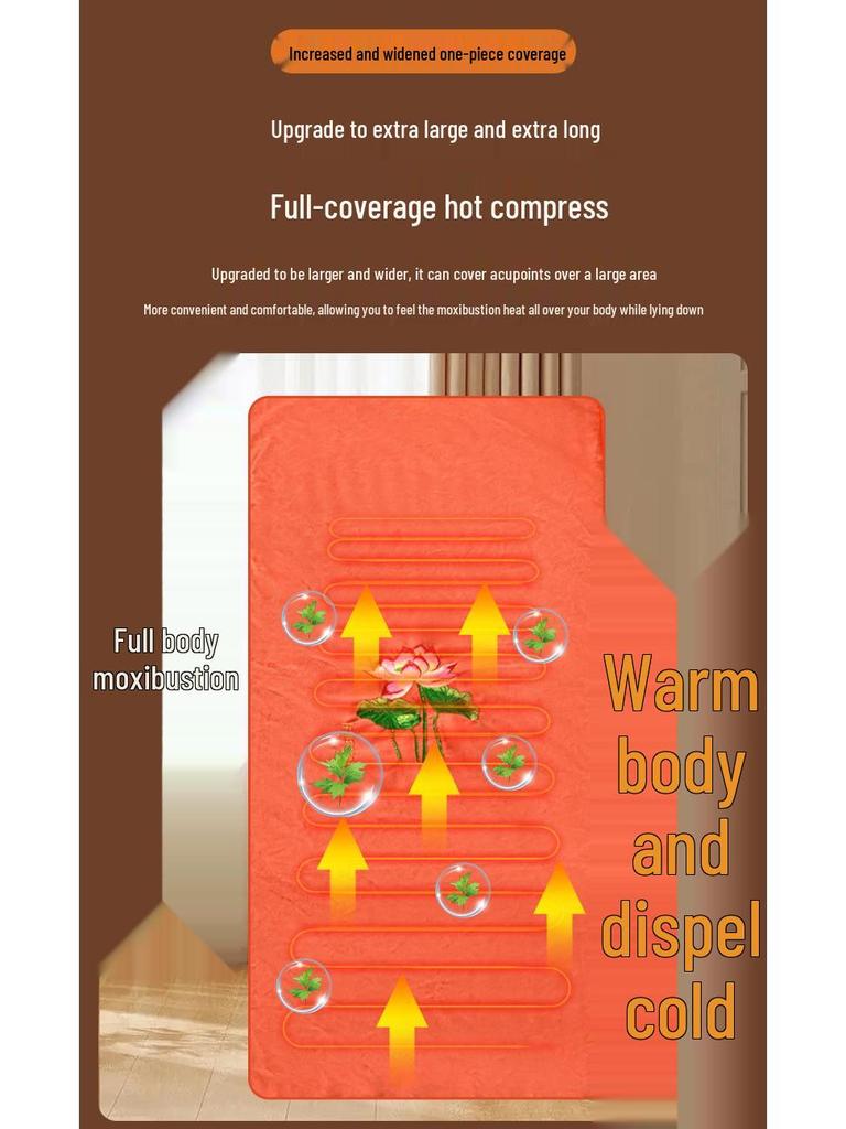 Pure Mugwort Electric Heating Blanket Mattress - High-End Whole Body Moxibustion Pad for Physiotherapy & Hot Compress