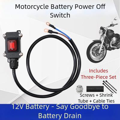 Heavy Duty Motorcycle Battery Disconnect Switch 12V 24V DC Waterproof Power Cut Power Cut Power Master Switch
