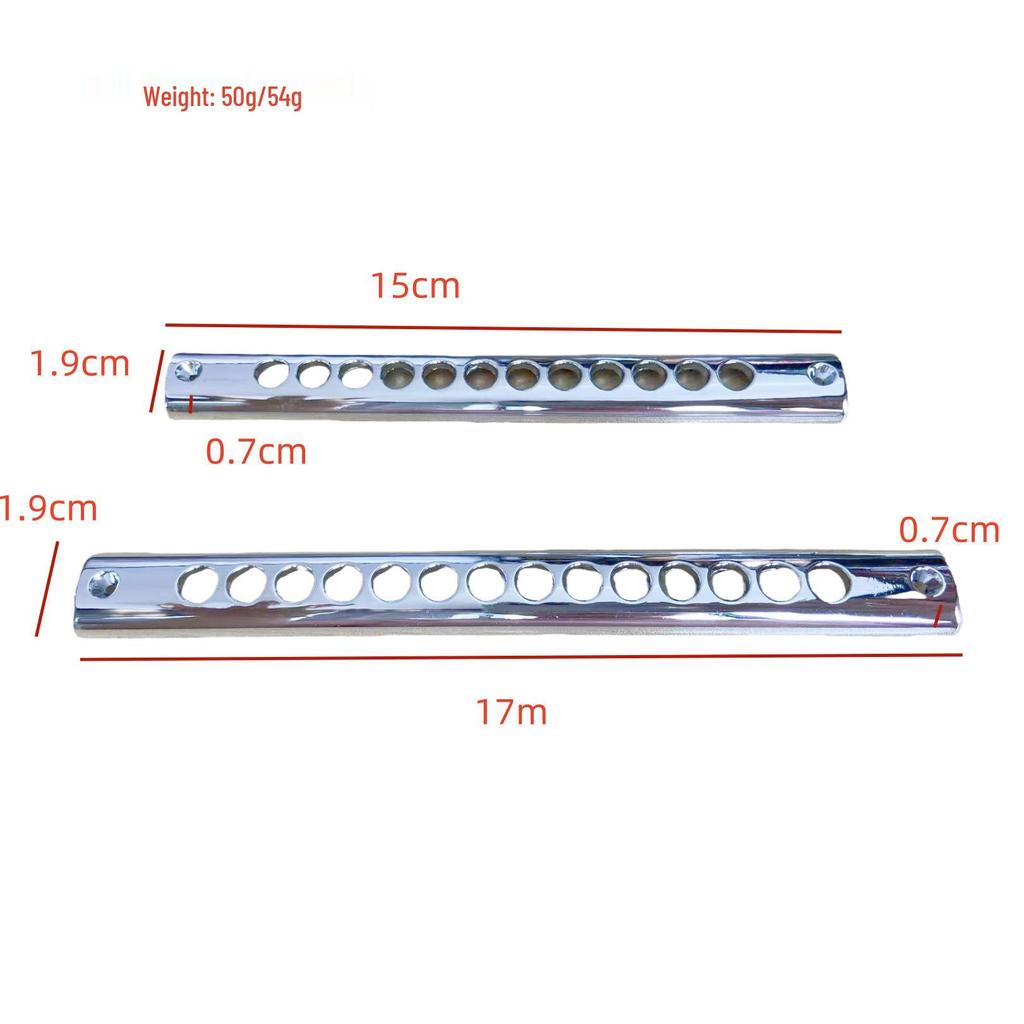 He Lai Beginner 12-Hole C Key Chromatic Harmonica with Detachable Metal Mouthpiece