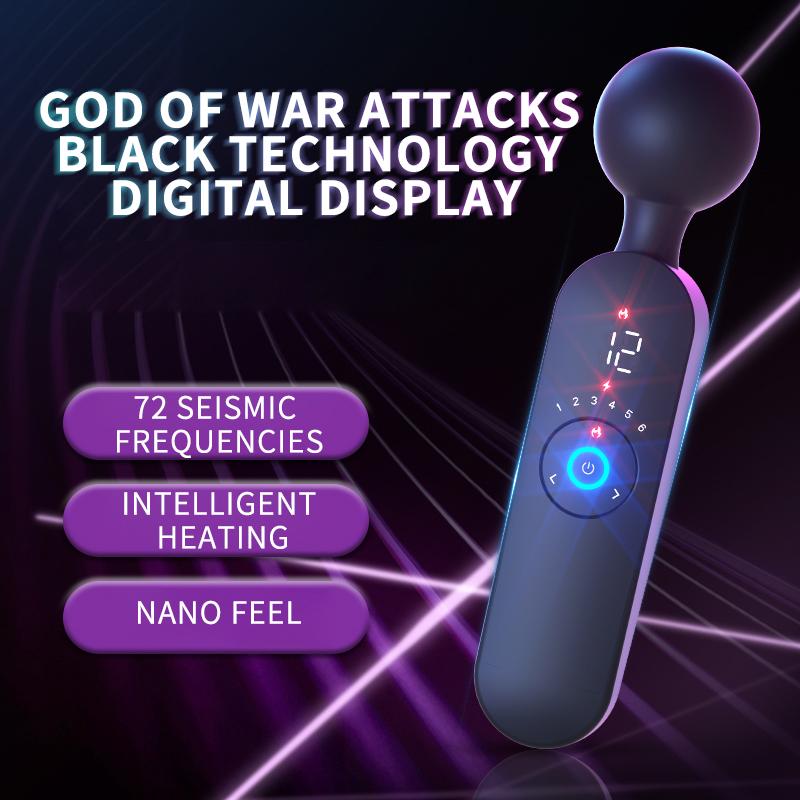 AV Intelligent Heating 6-speed Adjustment Masturbator Vibrator Stick for Women Sextoy Magic Wand Clitoris Stimulator