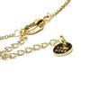 Collier Luxenter avec zircon multicolore finition or 18k - Alphabet M