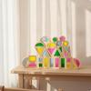 24 Pieces Blocks with Acrylic Inserts ChildCentered Translucent Building LightPlay Toy for