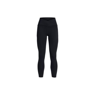 UA Meridian Crossover Solid Legginsy damskie z wysokim stanem, dopasowane, czarne 1383604-001