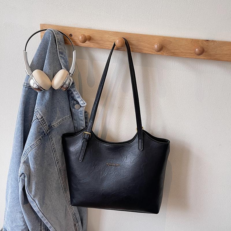 PU Tragetasche Damen Große Kapazität Schultertasche Unterarmtasche