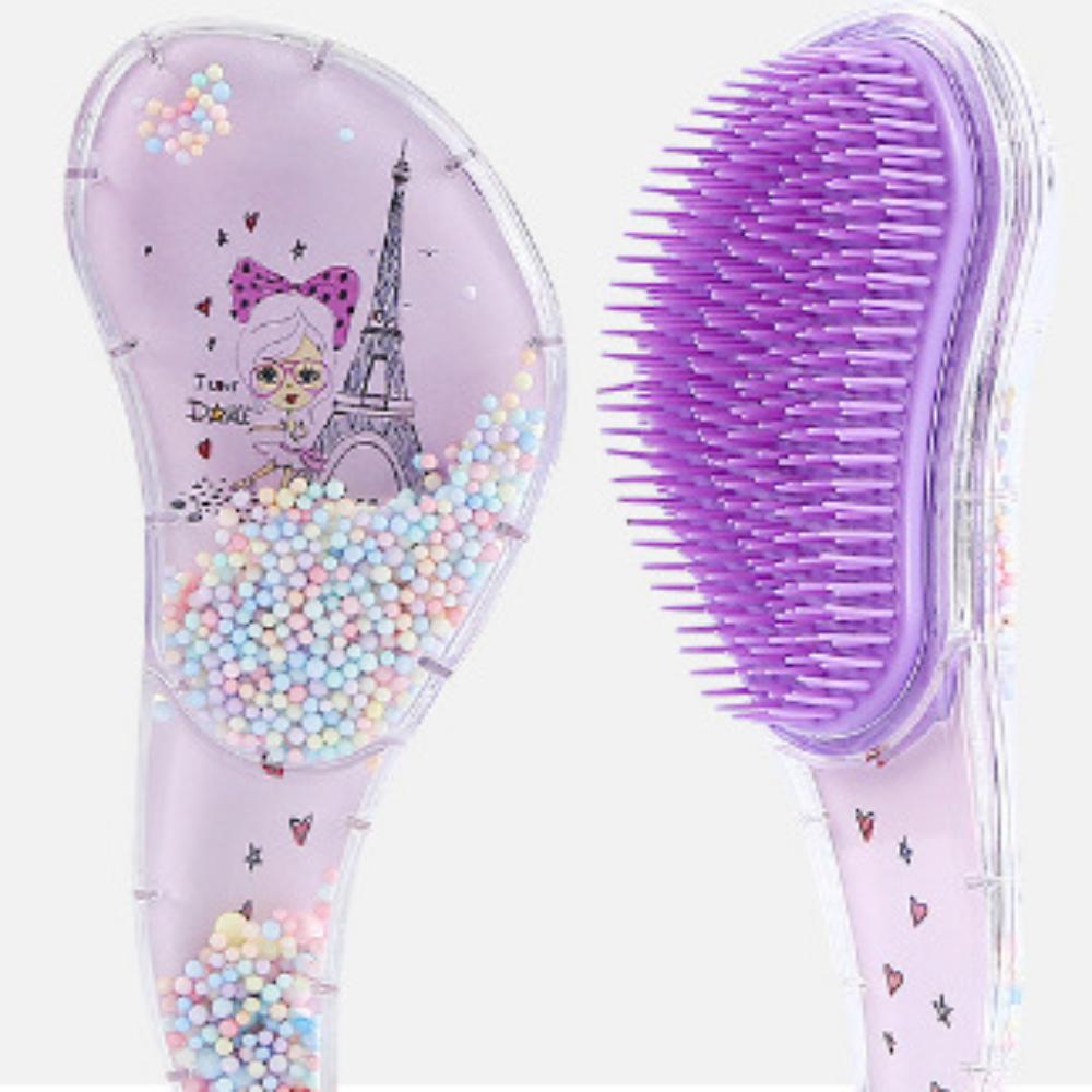 

Мультяшная волшебная расческа, антистатический массаж, щетки для волос с единорогом, распутывание, массажная расческа для душа, расческа, аксессуары для салонов, розовый цвет 1pcs фиолетовый
