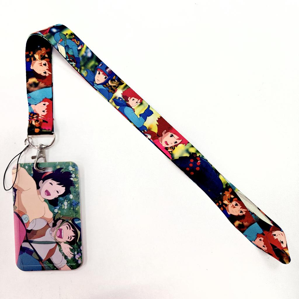 Anime Lanyards Keychain Animated Mobile Phone ID Card pass Hang Rope DIY Jewelry Accessories