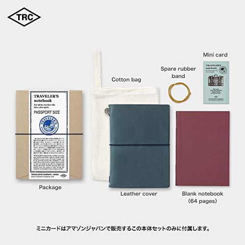 Traveler's Note Passport Size Limited Edition with Card Blue 91209661