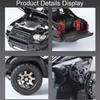 1:32 Alloy Tacoma Toys Diecast Models Cars with Light Music Pull Back Miniature Car Rubber Tires Vehicles for Kids Xmas Gifts