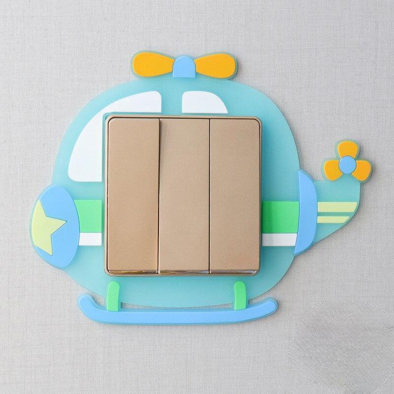 

Светящиеся силиконовые чехлы на переключатели Kawaii с мультяшными животными, переключатель, 3D наклейки, детская спальня, гостиная, украшение для дома