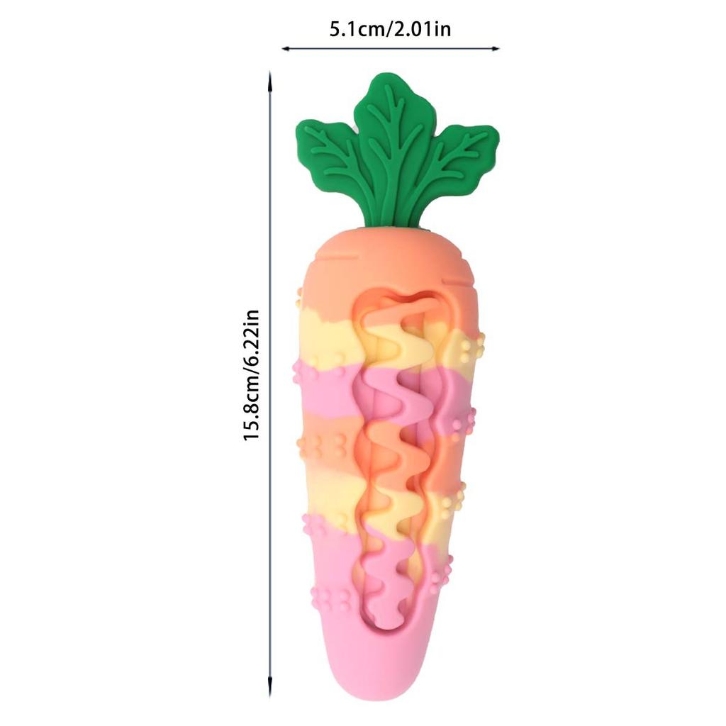 Silicone Carrot Pet Sound Toy Molars Teeth and Is Resistant To Biting Dog Toys