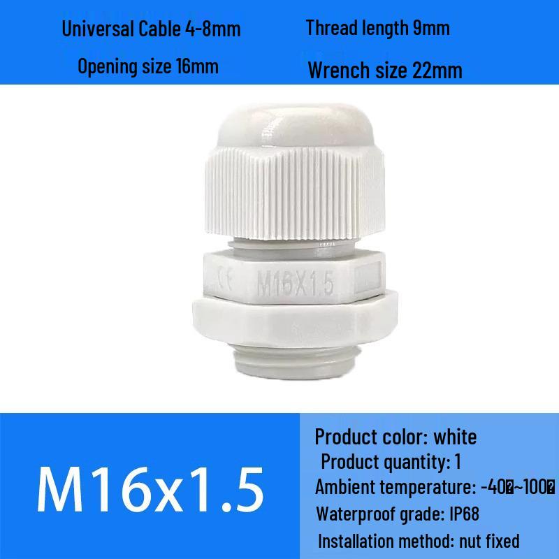 M Series Waterproof Nylon Cable Gland Connector