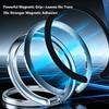 Foldable Metal Magnetic Phone Finger Ring Grip 360° Rotatable Stand Mount Strong Adhesive for Travel Phone Anti-Lost Use