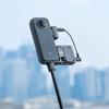 Adapter Mikrofonu Kamery Kompatybilny z Insta360 One X3 Zewnętrznymi Mikrofonami Gniazdo 3,5 mm USB C Solidnie Zamocowany Adapter