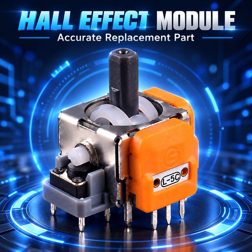 Three Height Options Hall Effect Joystick Kit for PS5 Controller Thumbstick Customization