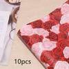 10Pcs Gift Wrapping Paper Valentine's Day Mother's Day Birthday Gift Wrapping Paper Gift Box Decoration Flower Bouquet Supplies