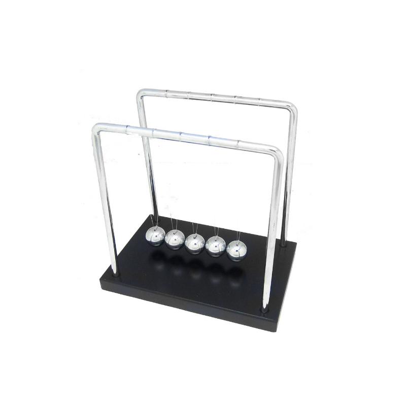 Wooden Base Newton's Cradle  Balance Balls Physics Pendulum Science Wave Classic Desk Office Toy