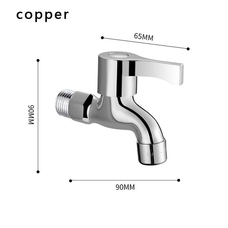 Copper Garden Lengthen Fast Open Faucet, Washing Machine, Cold Water Faucet, Mop Pool Taps