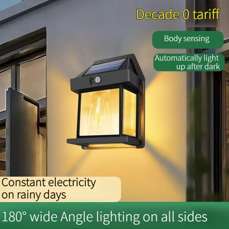 Solar Outdoor Light Garden Sunlight Wall Lamp Home Villa Balcony Wall Light Terrace Decorative Atmosphere Lights Energy