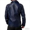 Autumn Winter Casual Men's PU Leather Jacket Fashion Slim Fit Turn Down Collar Moto Biker Coat Trendy Men's Outerwear