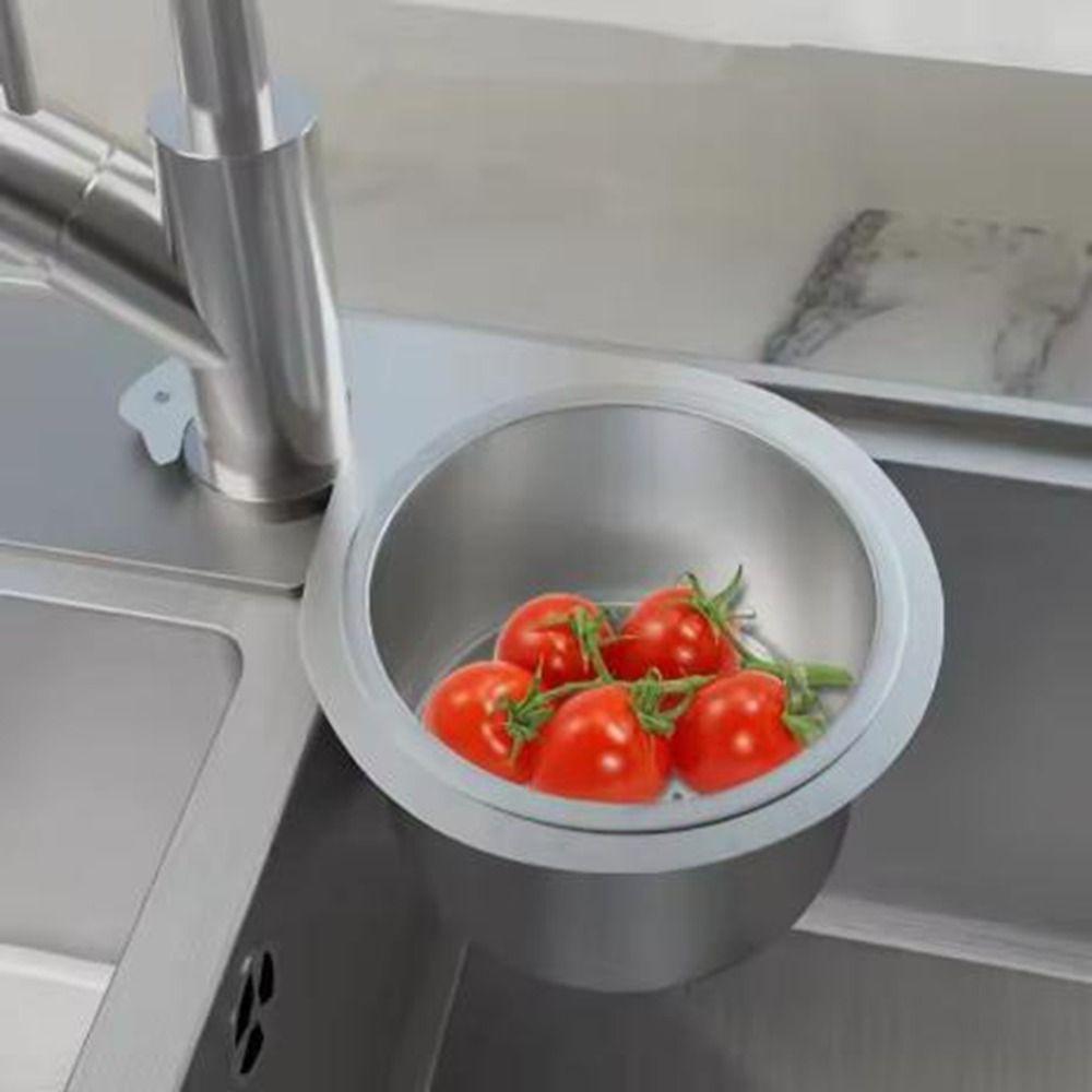 Stainless Steel Swan Shape Sink Drain Basket Dry Wet Separation Sink Drain Filter Kitchen