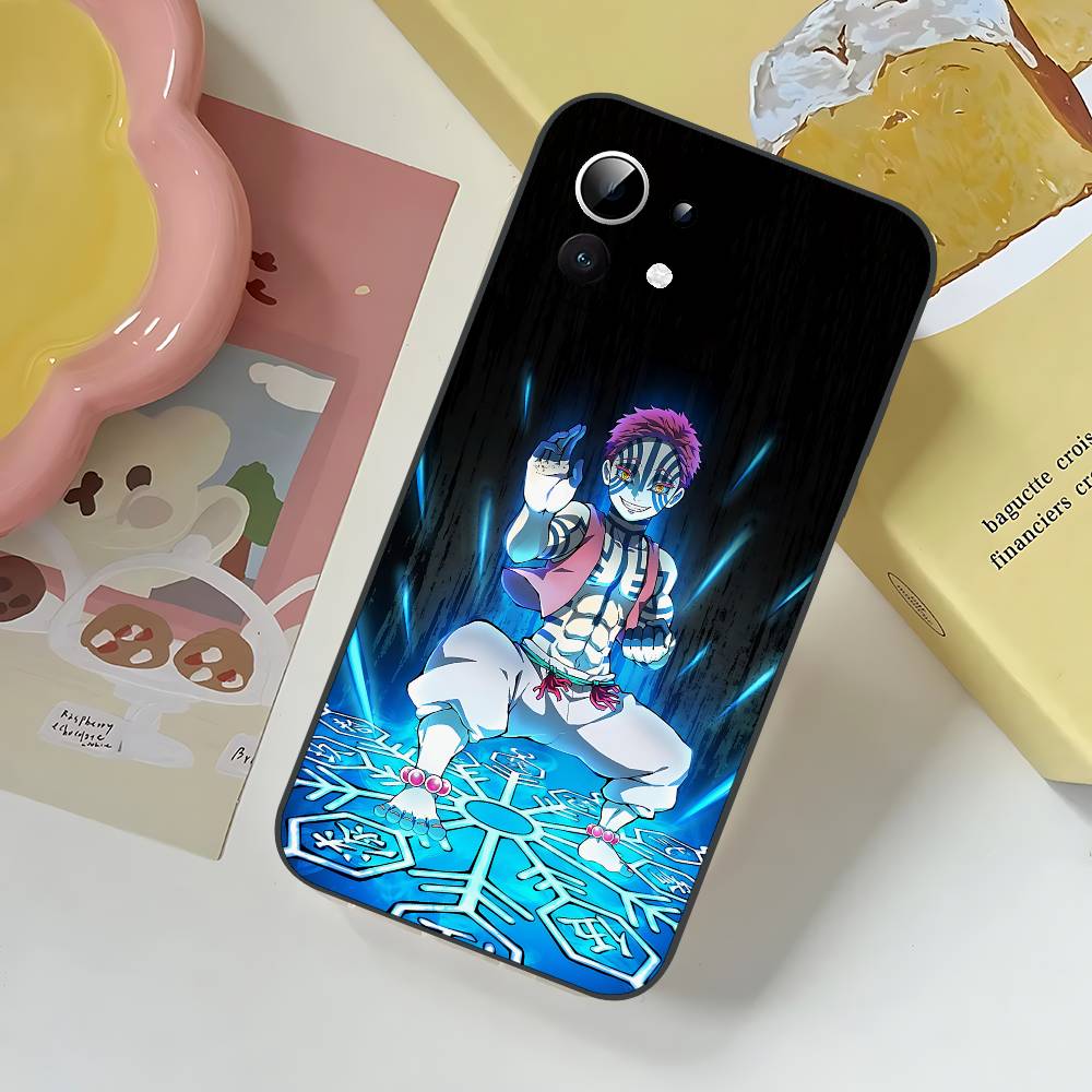 

D-Demon Akaza S-Slayer Slim Black Shockproof Phone Case: Snug Fit For Xiaomi 12,11,12S Ultra & Redmi Note 11,10T,9,9A,8Pro,8T,5G Redmi Note 8