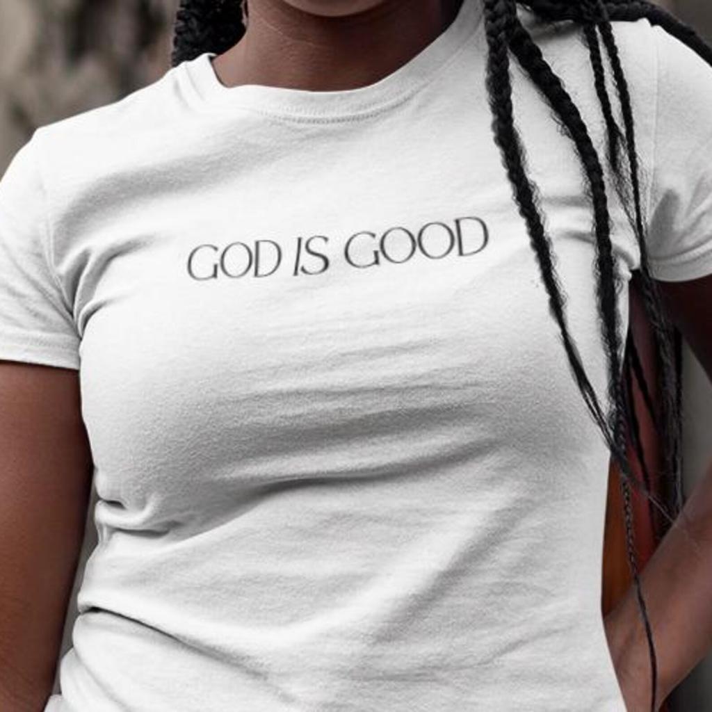 God is Good Cotton Tee: Inspirational Faith-Based T-Shirt and kids tshirt