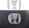Bling Steering Wheel Logo Cap for Honda DIY Diamond Crystal