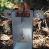 Hot Ash Mini Wood-Burning Titanium and Aluminum Rocket Stove - Compact 1-Pound Stove for Outdoor Cooking, Camping, and More
