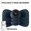 Smart Rechargeable Electric Neck Massager with Remote Control Portable Cervical Massage Patch for Fatigue Relief