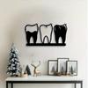 Metal Tooth Wall Art Sculpture Rust Resistant Iron Mural Modern Dental Office Clinic Decor Gift