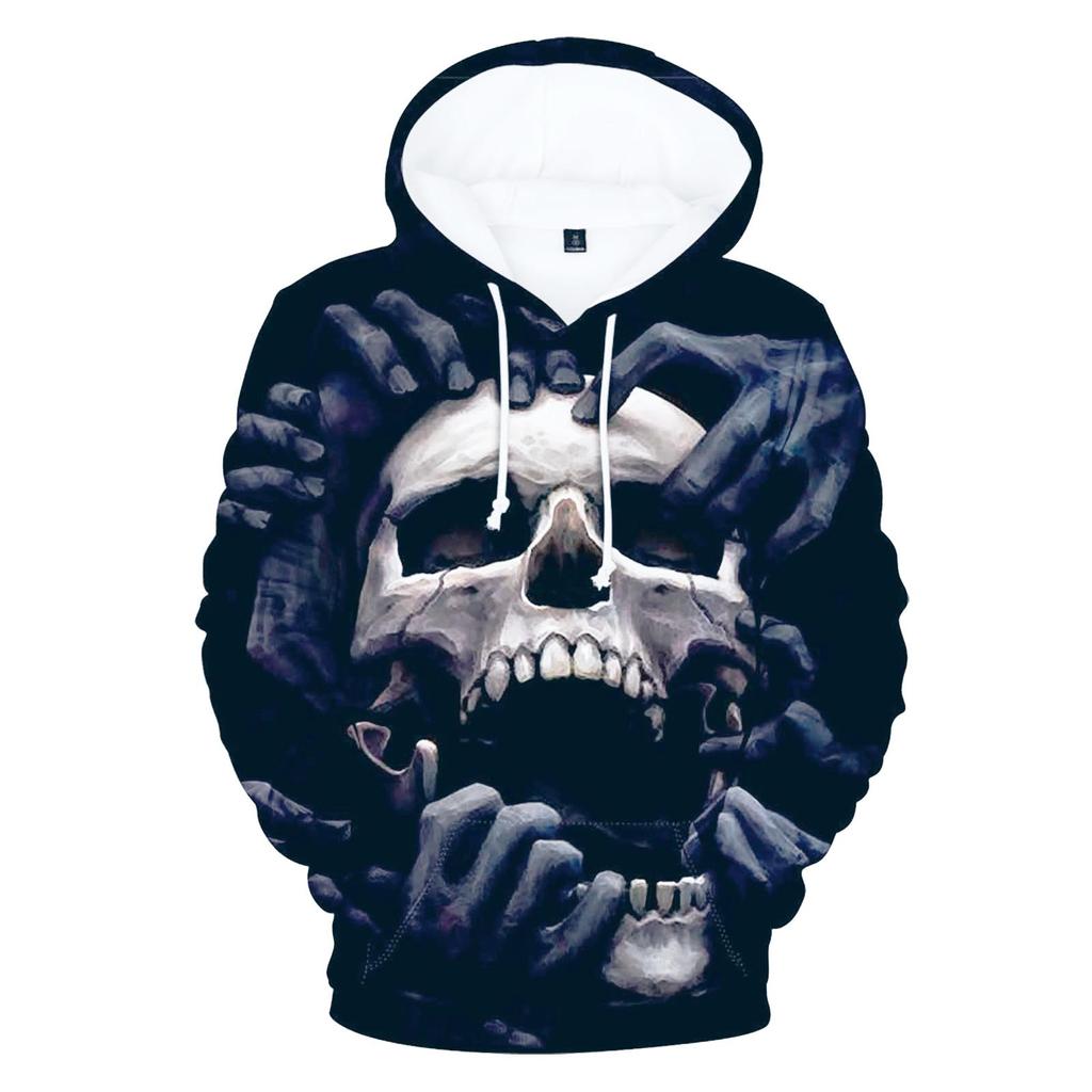 Printed Hooded Sweater With Long Sleeves For Men And Women In Spring And